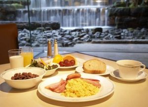 ブッフェの料理